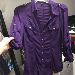 Express purple flannel